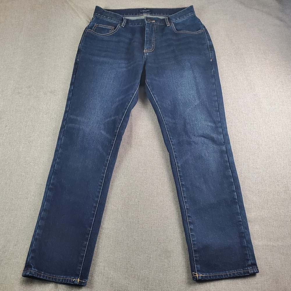 Proper Cloth Jeans Men 30x27 Blue Japanese Rinse Wash 12 oz Stretch Indigo Denim